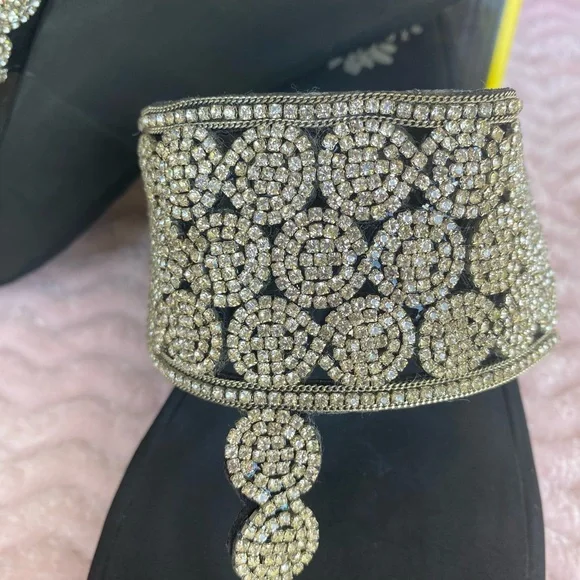 Yellow Box Premium Collection Oudry Silver Beaded Wedge - Picture 5 of 10